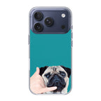 Pug is on the Phone iPhone 17 Pro / 17 Pro Max Case