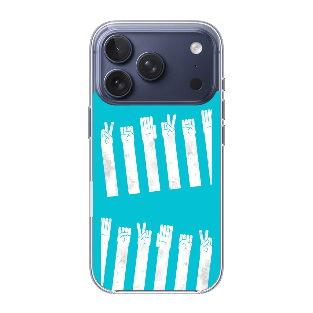 Rock–paper–scissors Zebra Crossing iPhone 17 Pro / 17 Pro Max Case