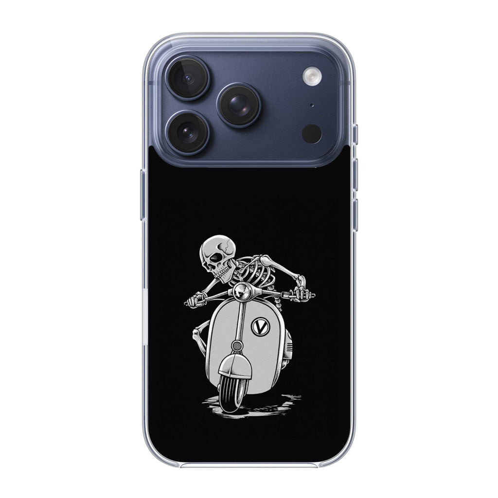 Skeleton Rides Scooter iPhone 17 Pro / 17 Pro Max Case