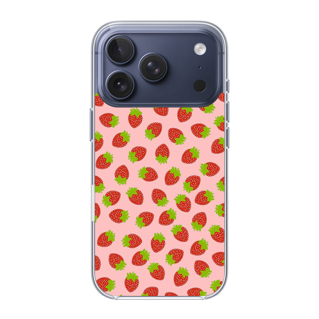 Strawberries Pattern iPhone 17 Pro / 17 Pro Max Case