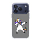 Unicorn Dabbing Grey iPhone 17 Pro / 17 Pro Max Case