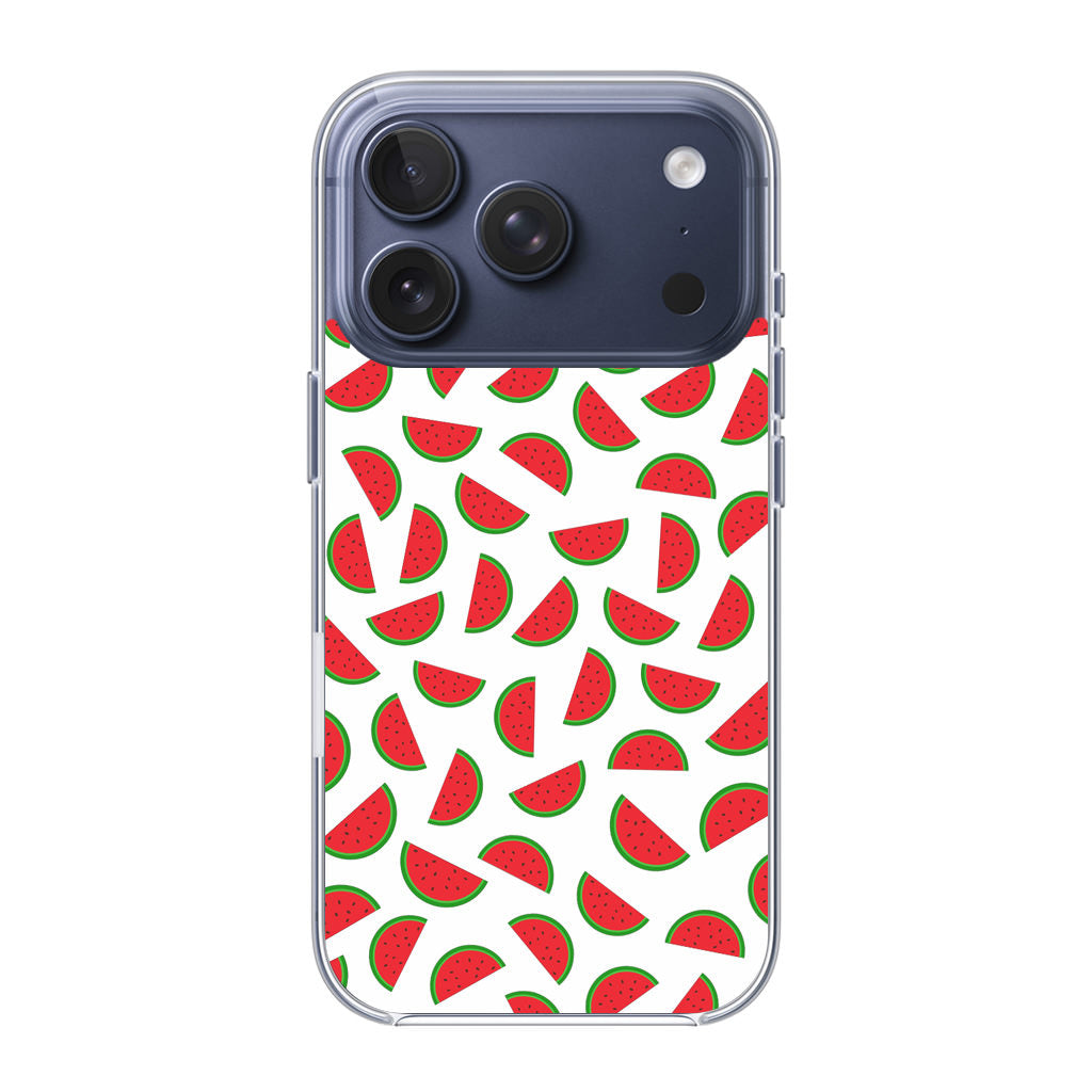 Watermelon Fruit Pattern White iPhone 17 Pro / 17 Pro Max Case
