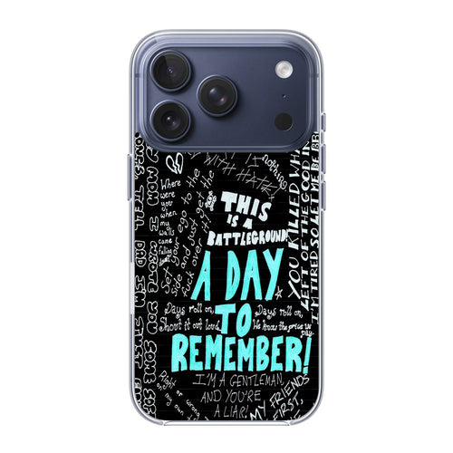 A Day To Remember Quote iPhone 17 Pro / 17 Pro Max Case