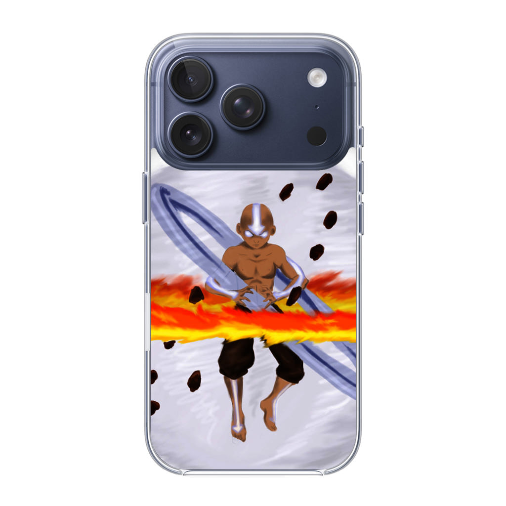 Avatar Aang Controls Four Elements iPhone 17 Pro / 17 Pro Max Case
