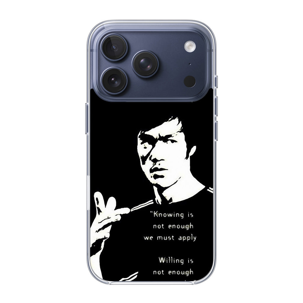 Bruce Lee Quotes iPhone 17 Pro / 17 Pro Max Case