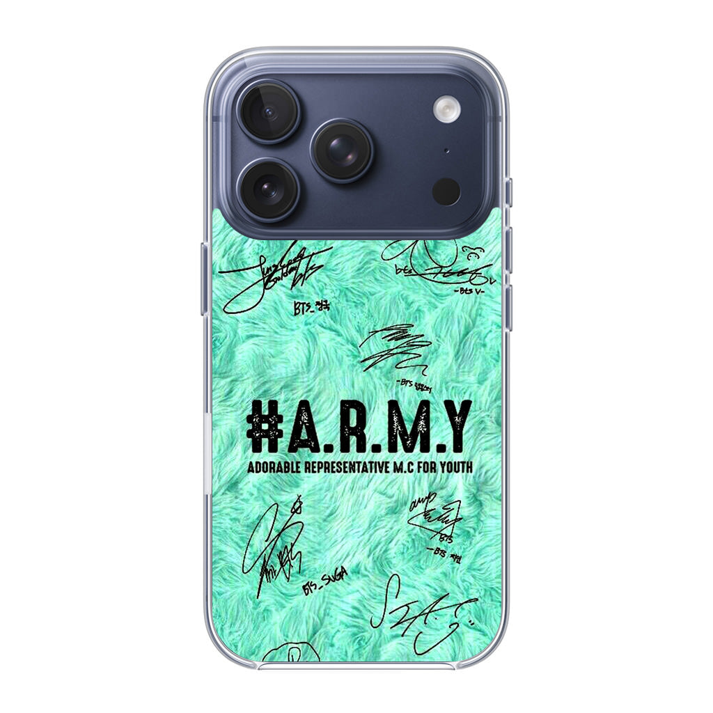 BTS Army Signature iPhone 17 Pro / 17 Pro Max Case