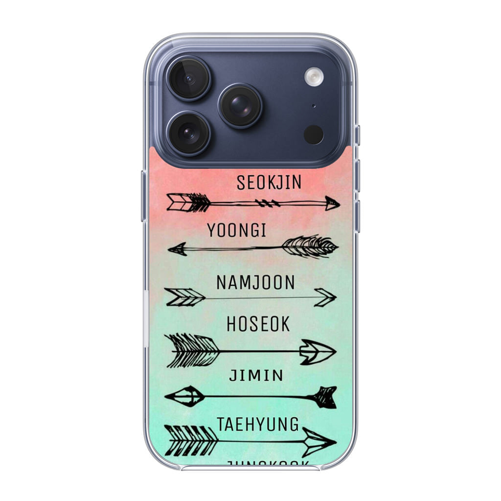 BTS Members Name iPhone 17 Pro / 17 Pro Max Case
