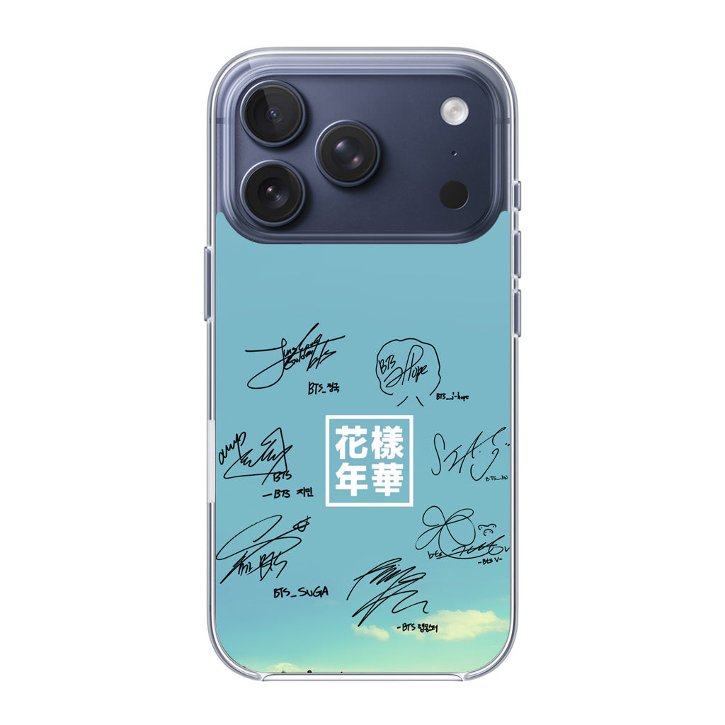 BTS Signature iPhone 17 Pro / 17 Pro Max Case