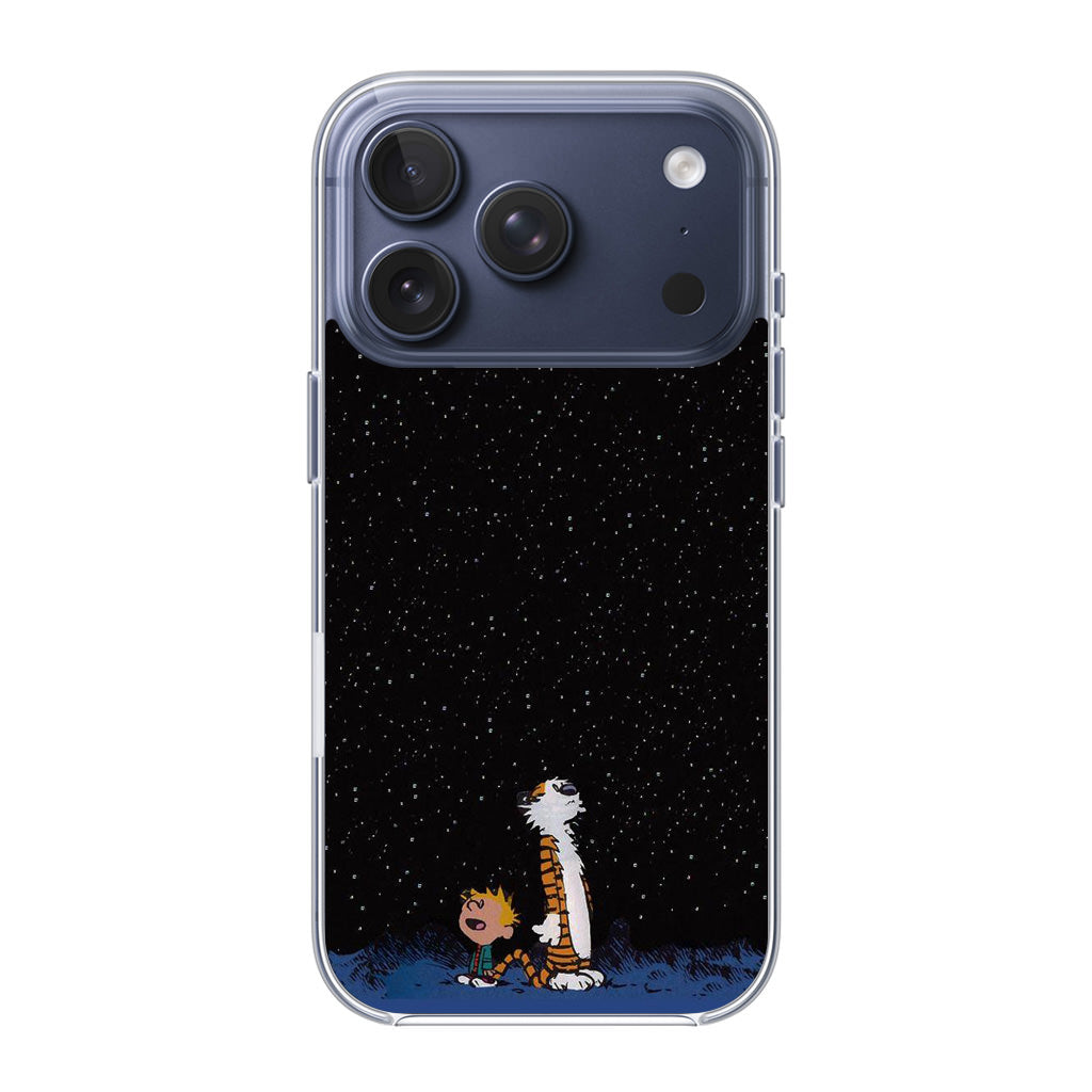 Calvin and Hobbes Space iPhone 17 Pro / 17 Pro Max Case