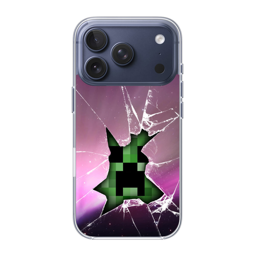 Creeper Glass Broken Violet iPhone 17 Pro / 17 Pro Max Case