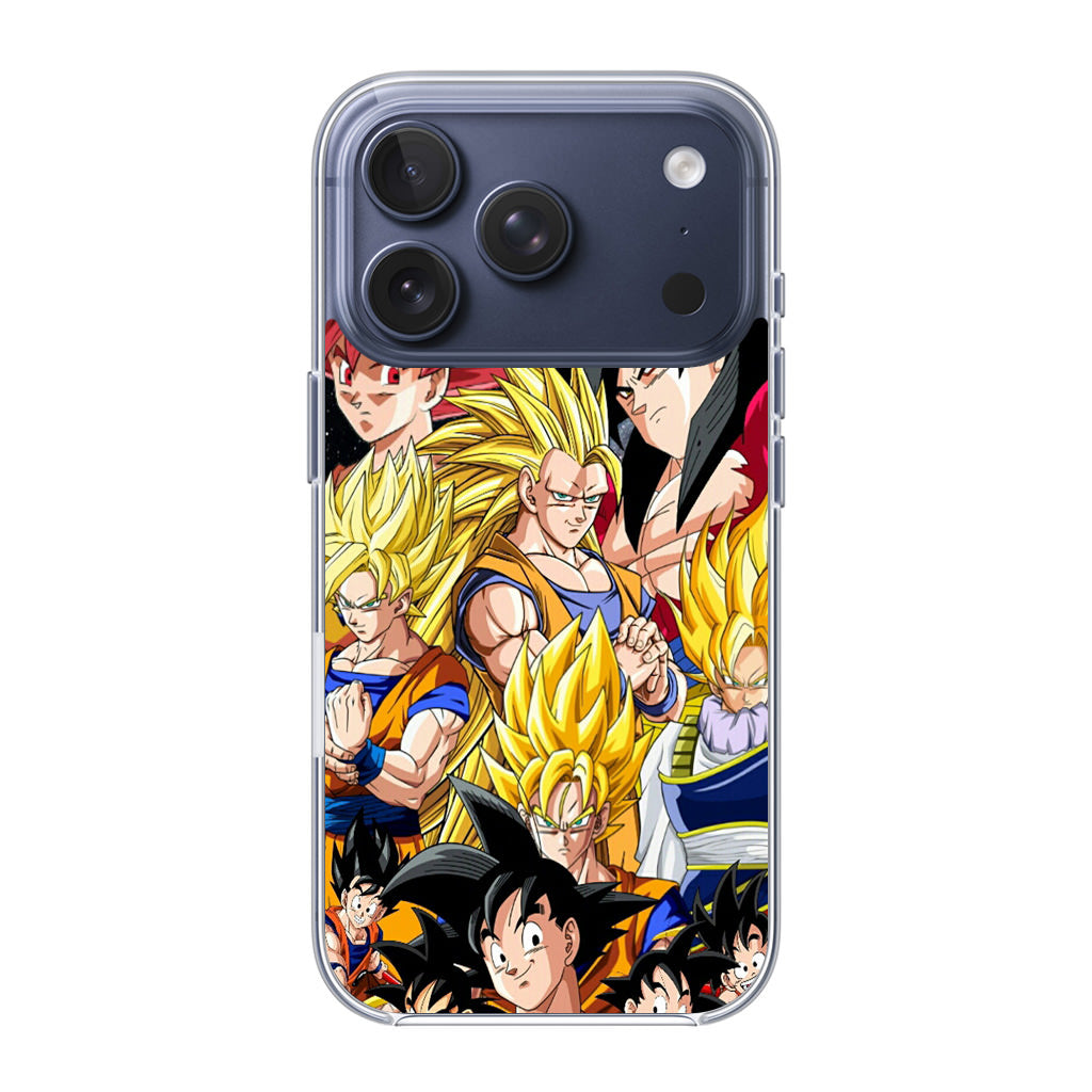 Dragon Ball Z Son Goku Transformation iPhone 17 Pro / 17 Pro Max Case