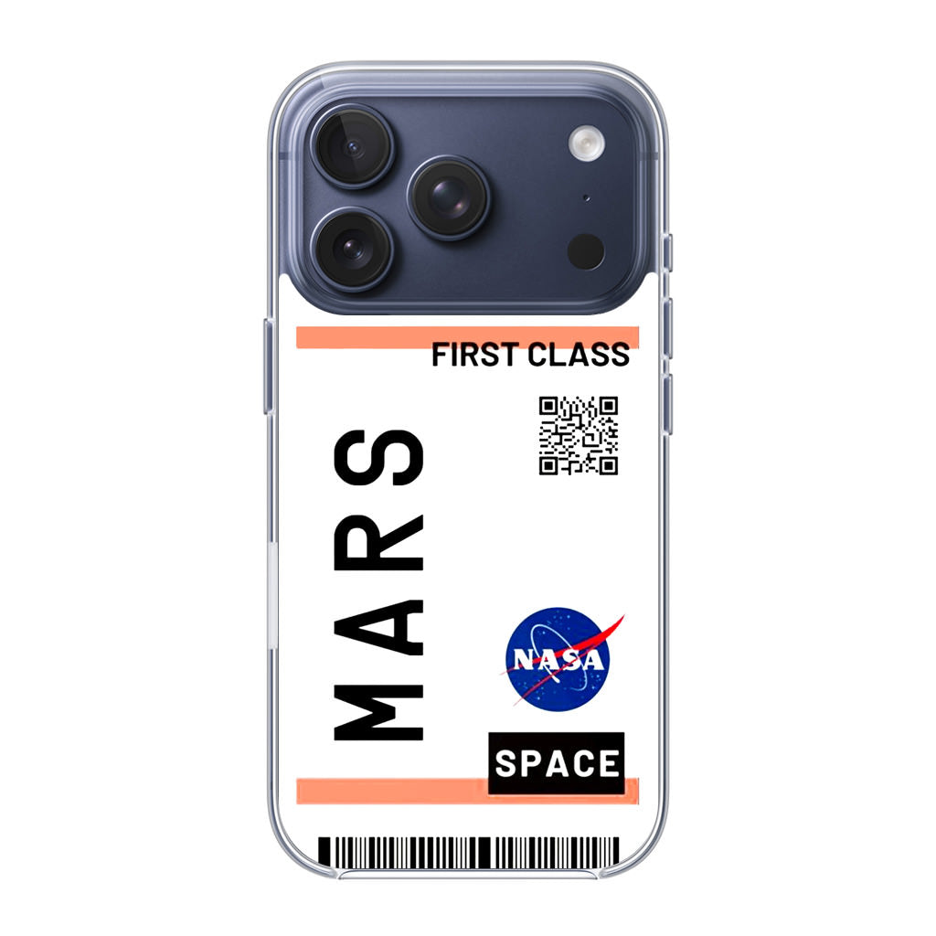 First Class Ticket To Mars iPhone 17 Pro / 17 Pro Max Case