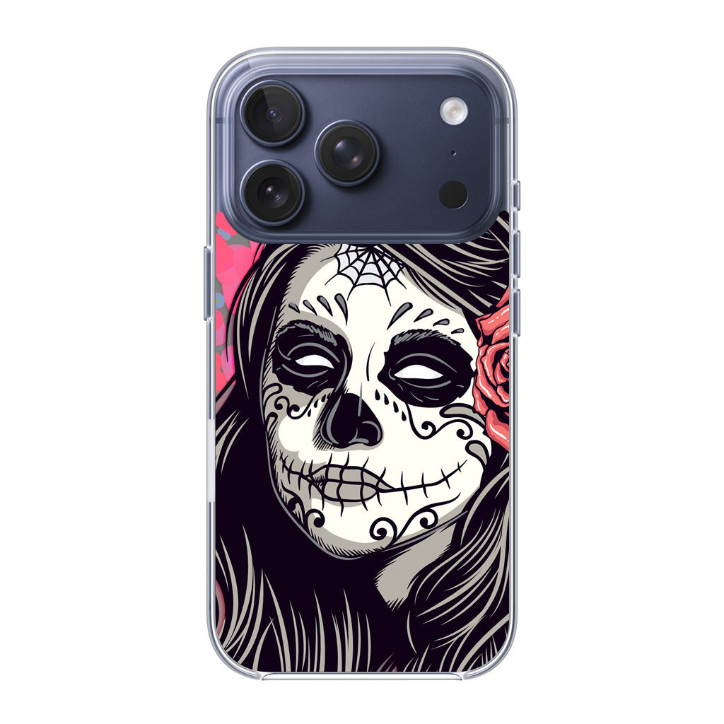 Girl Skull Flower iPhone 17 Pro / 17 Pro Max Case