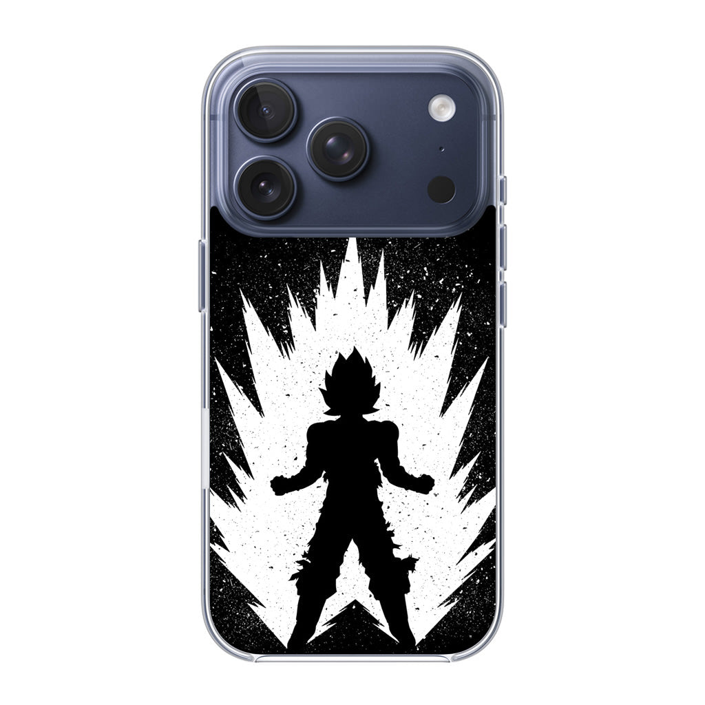 Goku Super Saiyan Black White iPhone 17 Pro / 17 Pro Max Case