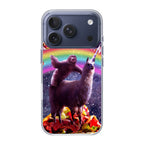 LLama And Sloth On Space iPhone 17 Pro / 17 Pro Max Case
