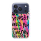 Rainbow Unicorn Quote iPhone 17 Pro / 17 Pro Max Case