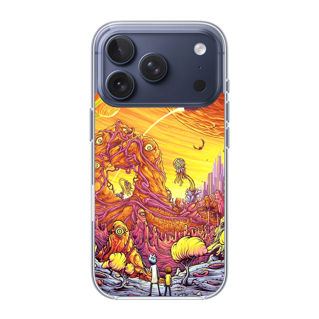 Rick And Morty Alien Planet iPhone 17 Pro / 17 Pro Max Case