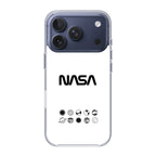 NASA Minimalist White iPhone 17 Pro / 17 Pro Max Case