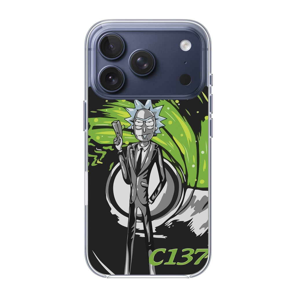 Rick Sanchez Agent C137 iPhone 17 Pro / 17 Pro Max Case