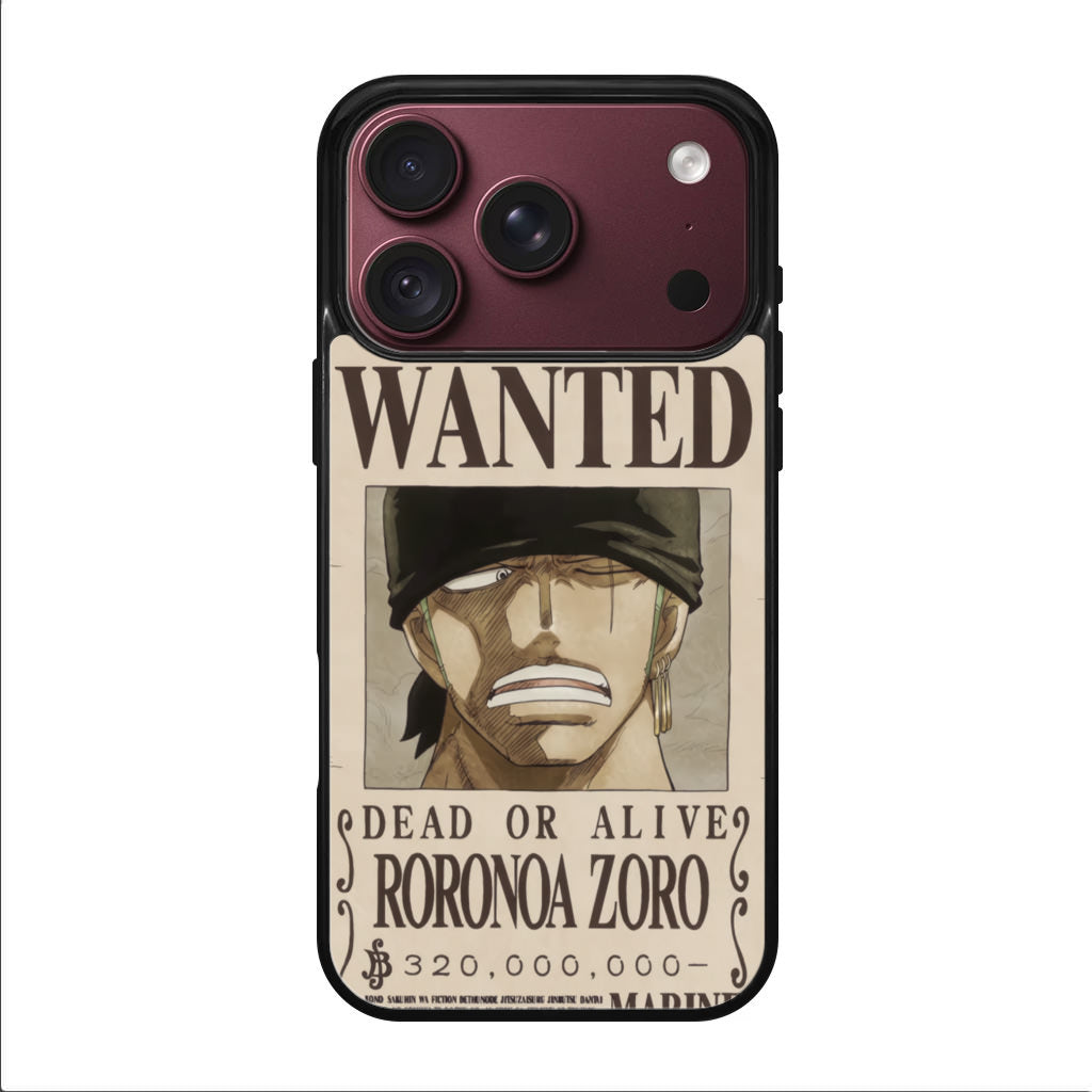 Roronoa Zoro Bounty iPhone 18 Pro / 18 Pro Max Case