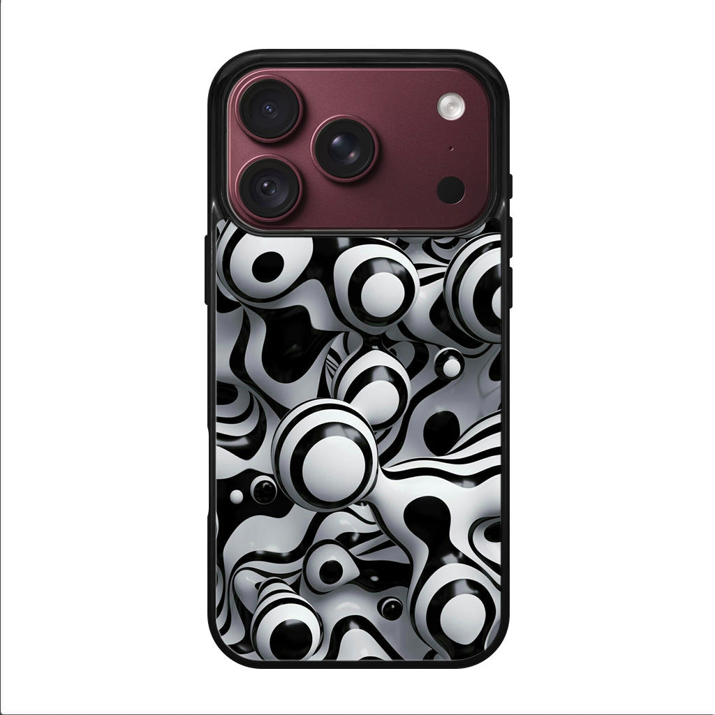 Abstract Art Black White iPhone 18 Pro / 18 Pro Max Case