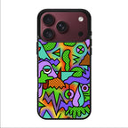 Abstract Colorful Doodle Art iPhone 18 Pro / 18 Pro Max Case