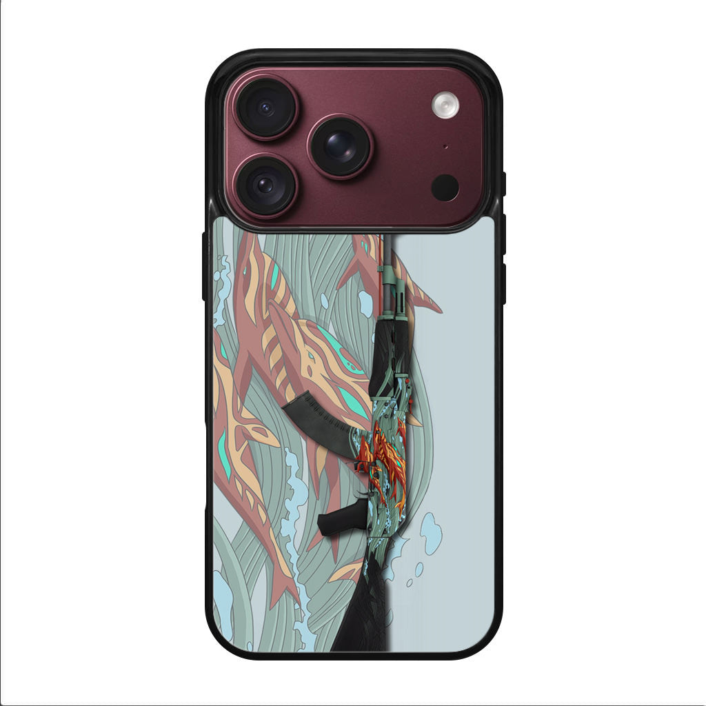 AK-47 Aquamarine Revenge iPhone 18 Pro / 18 Pro Max Case