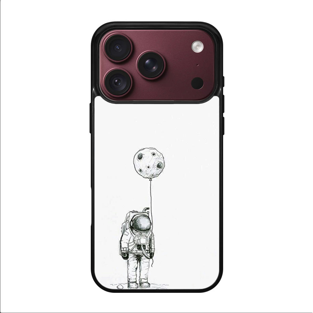 Astronaut Moon Balloon iPhone 18 Pro / 18 Pro Max Case
