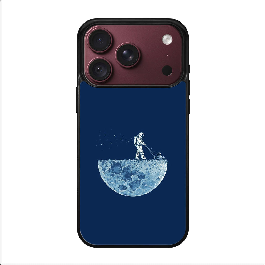 Astronaut Mowing The Moon iPhone 18 Pro / 18 Pro Max Case