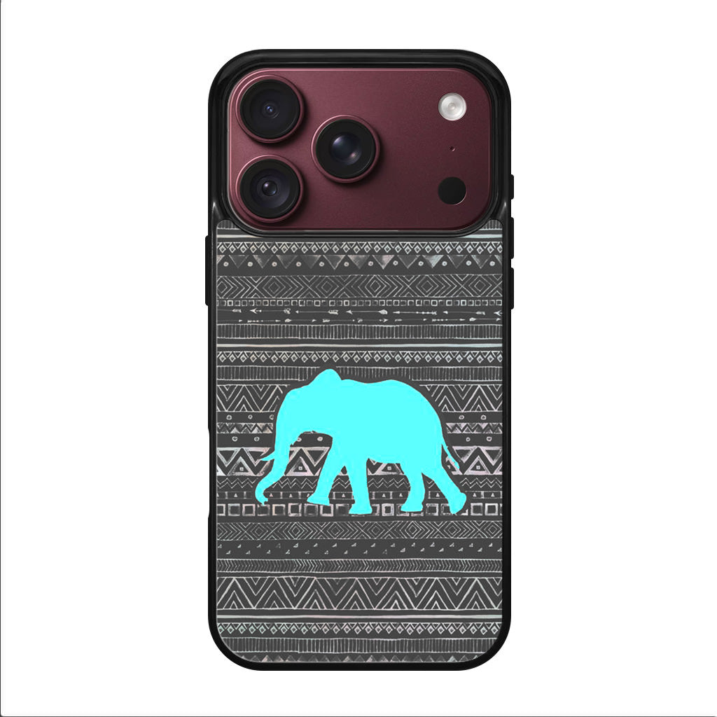 Aztec Elephant Turquoise iPhone 18 Pro / 18 Pro Max Case