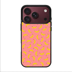 Bananas Fruit Pattern Pink iPhone 18 Pro / 18 Pro Max Case