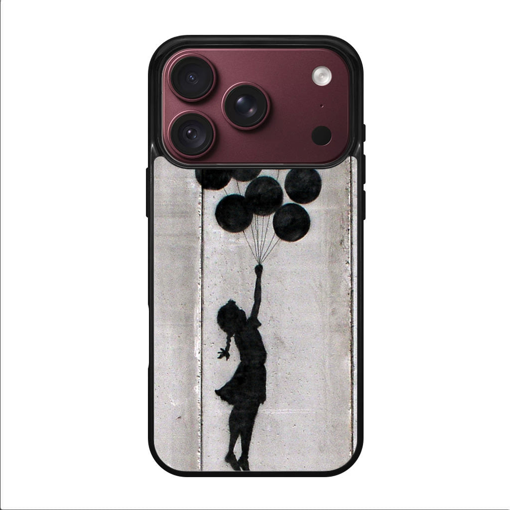 Banksy Girl With Balloons iPhone 18 Pro / 18 Pro Max Case