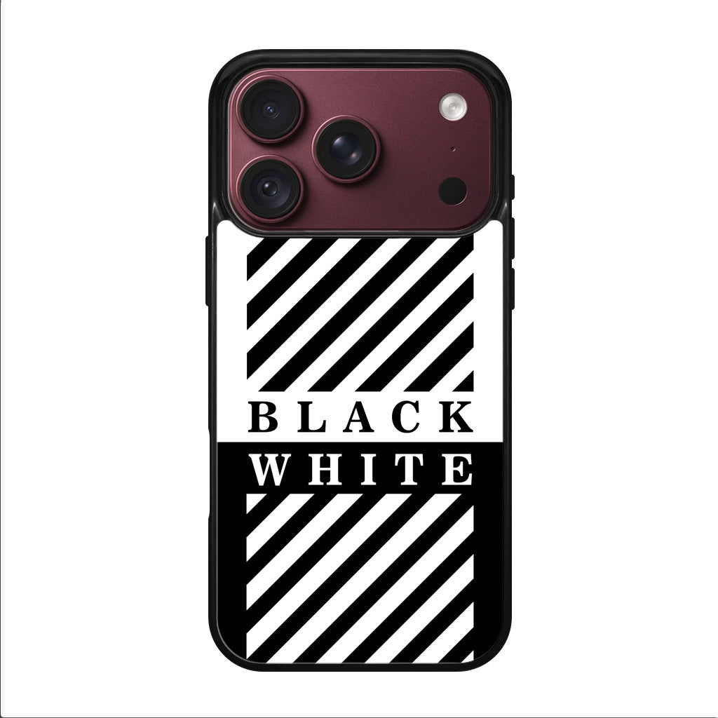 Black White Stripes iPhone 18 Pro / 18 Pro Max Case
