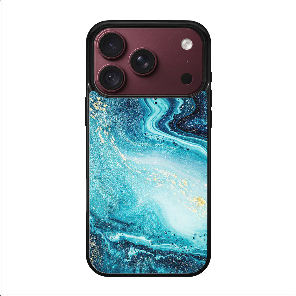Blue Water Glitter iPhone 18 Pro / 18 Pro Max Case