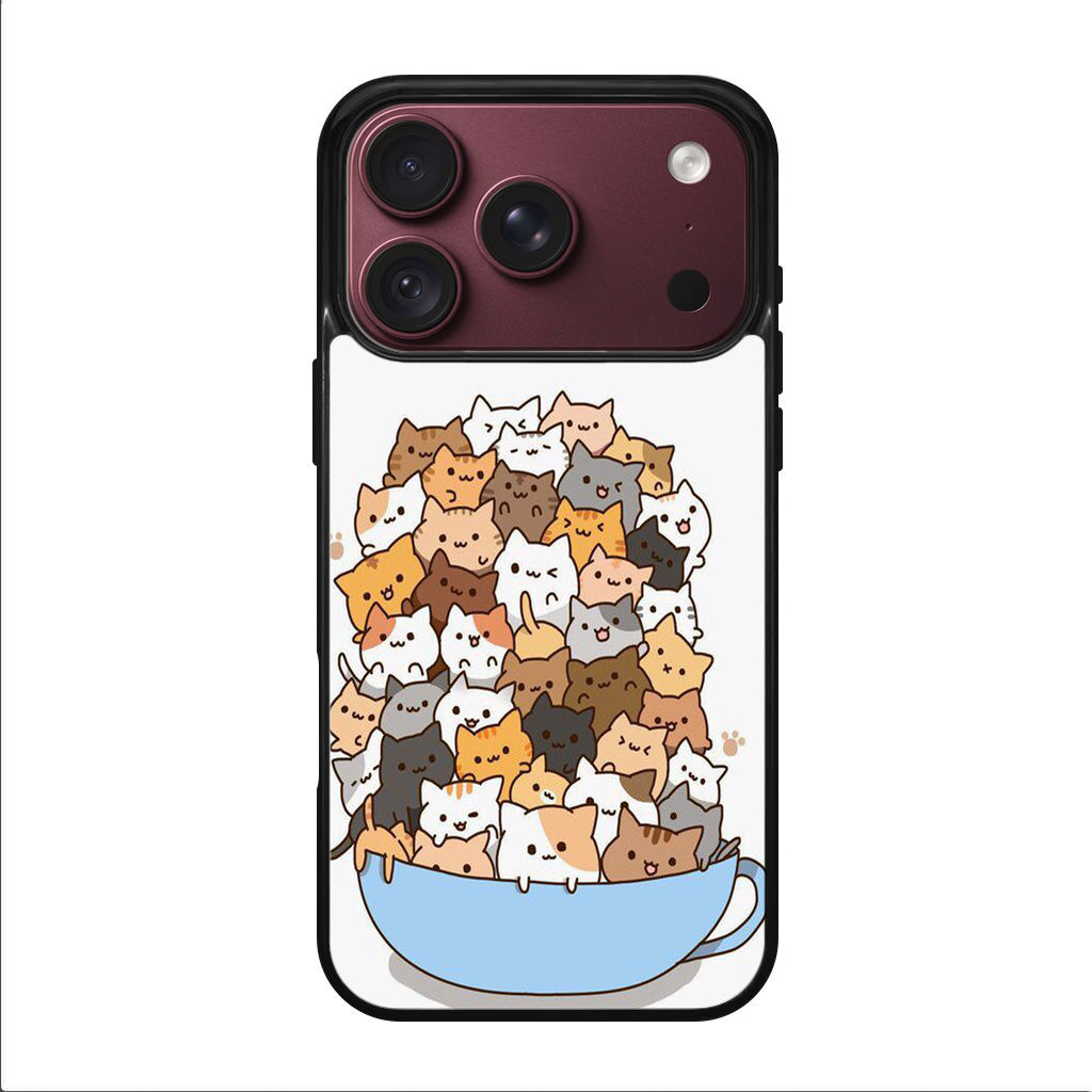 Cats on A Bowl iPhone 18 Pro / 18 Pro Max Case