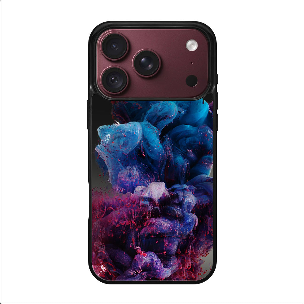 Colorful Dust Art on Black iPhone 18 Pro / 18 Pro Max Case