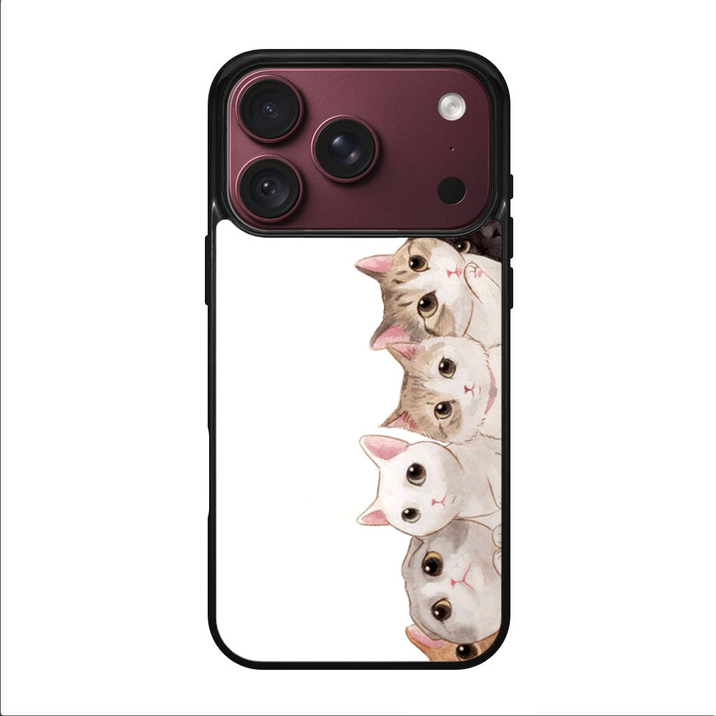 Cute Cats Vertical iPhone 18 Pro / 18 Pro Max Case