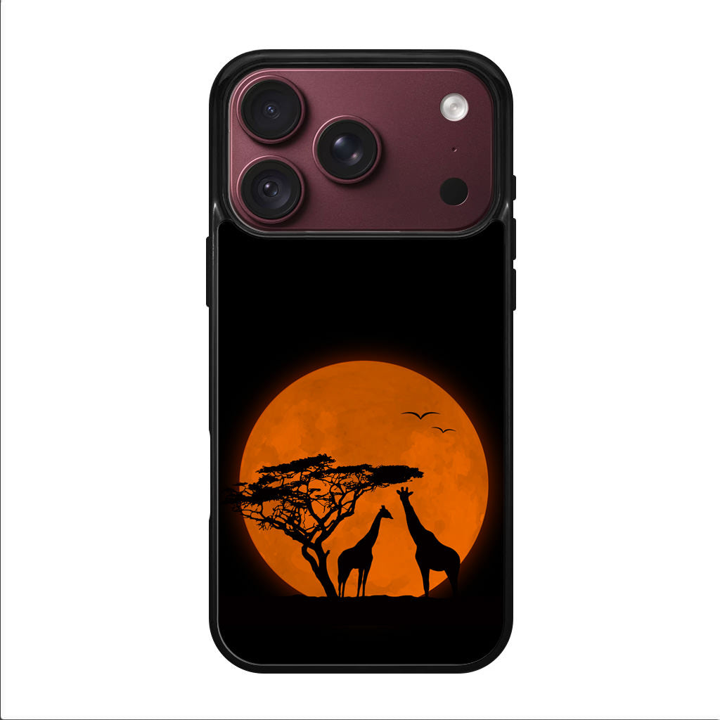 Giraffes Silhouette iPhone 18 Pro / 18 Pro Max Case