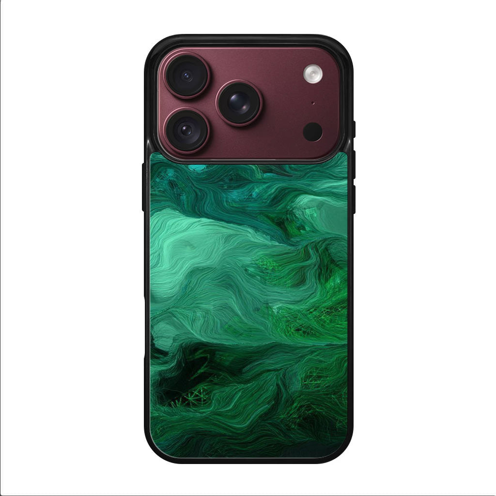 Green Abstract Art iPhone 18 Pro / 18 Pro Max Case
