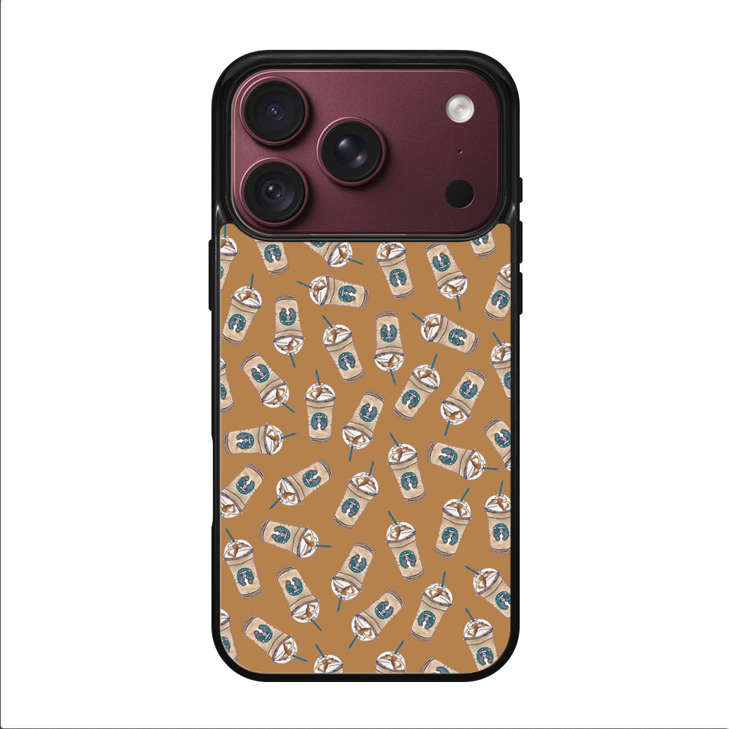 Iced Cappuccinos Lover Pattern iPhone 18 Pro / 18 Pro Max Case