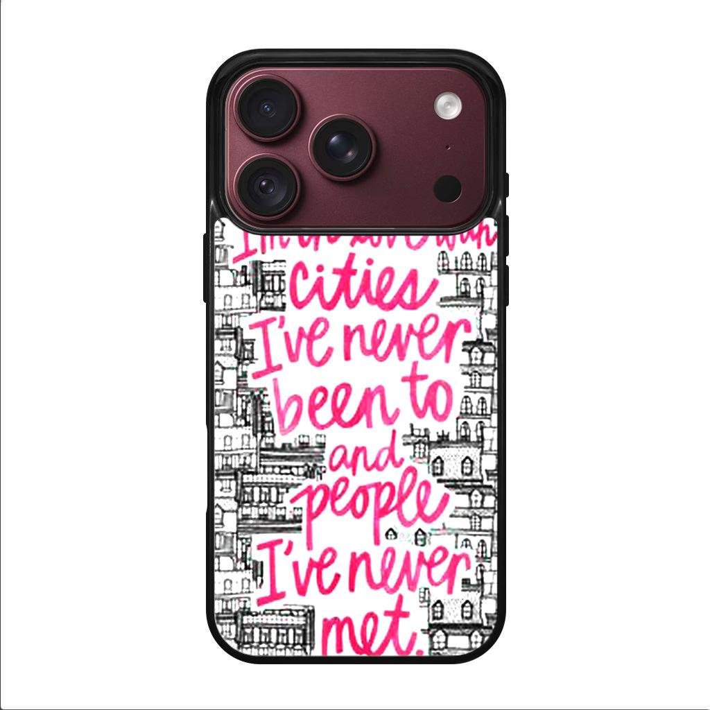 John Green Quotes I'm in Love With Cities iPhone 18 Pro / 18 Pro Max Case