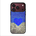 Love Glitter Blue and Grey iPhone 18 Pro / 18 Pro Max Case