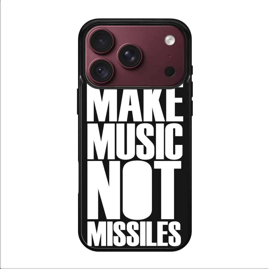 Make Music Not Missiles iPhone 18 Pro / 18 Pro Max Case