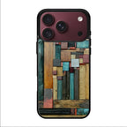 Painted Abstract Wood Sculptures iPhone 18 Pro / 18 Pro Max Case