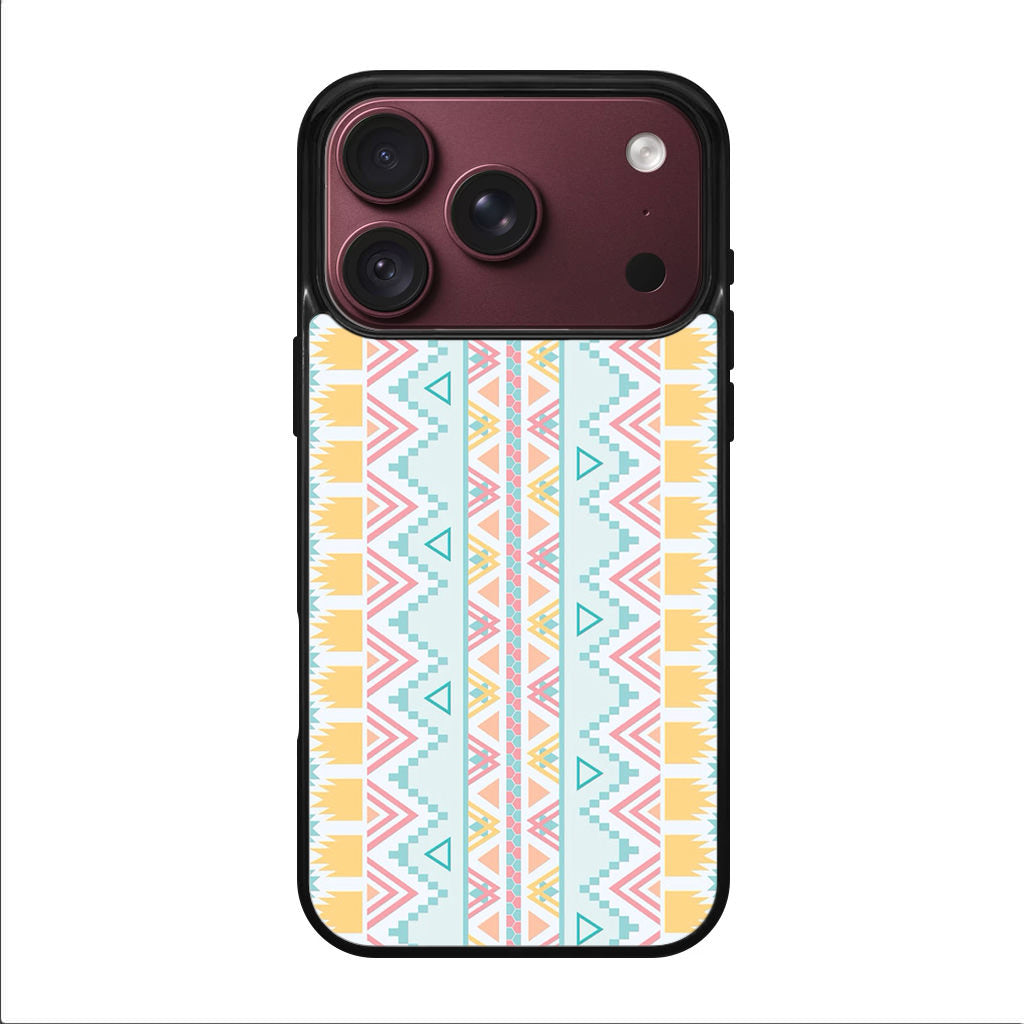 Peach Aztec Pattern iPhone 18 Pro / 18 Pro Max Case