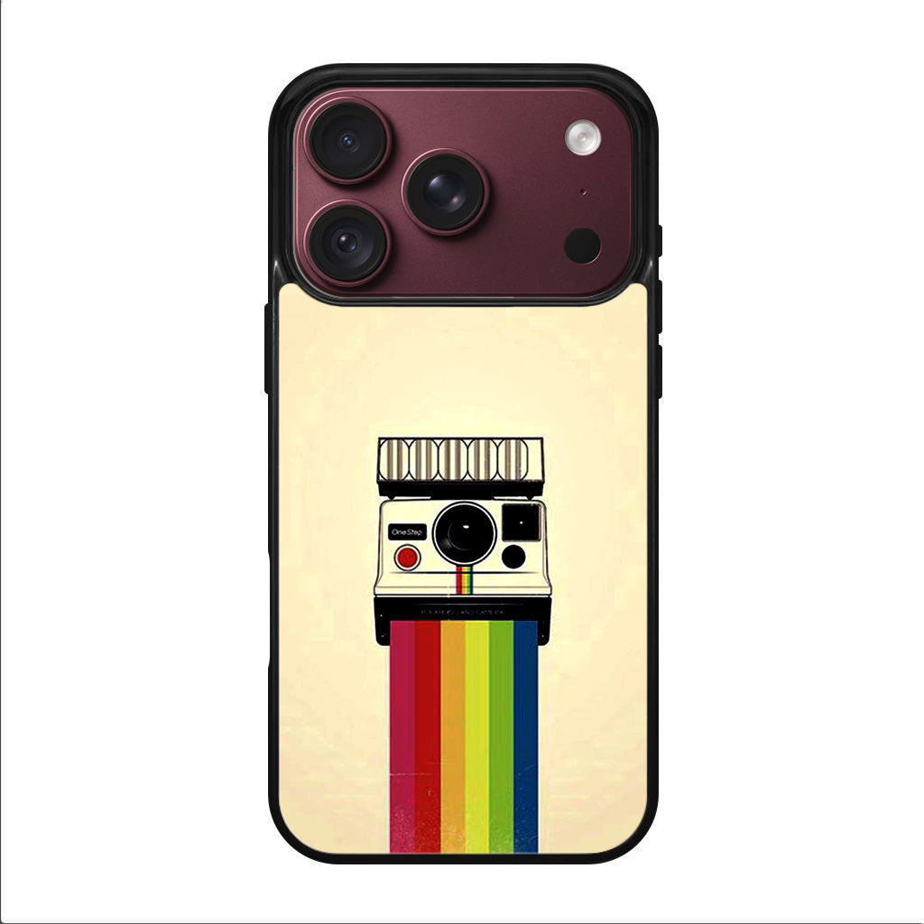 Polaroid Camera Colorful Rainbow iPhone 18 Pro / 18 Pro Max Case