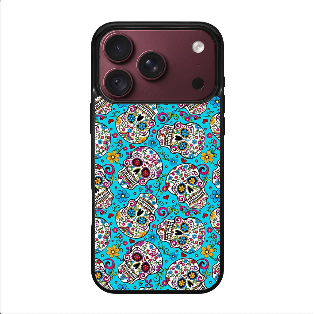 Skull Floral Sugar iPhone 18 Pro / 18 Pro Max Case