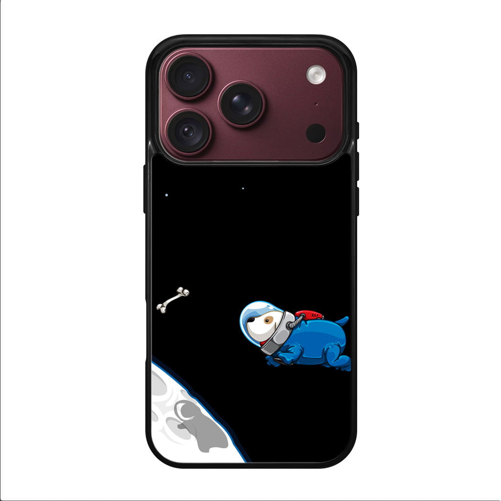 Space Dog Chasing A Bone iPhone 18 Pro / 18 Pro Max Case