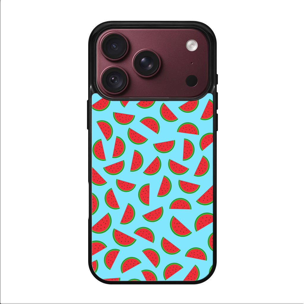 Watermelon Fruit Pattern Blue iPhone 18 Pro / 18 Pro Max Case