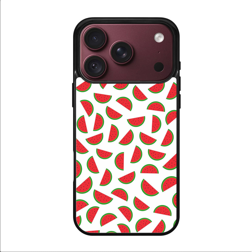 Watermelon Fruit Pattern White iPhone 18 Pro / 18 Pro Max Case